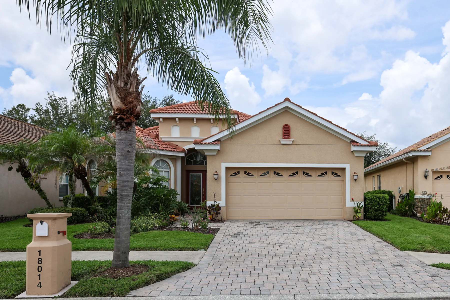 Tampa Bay home exterior photographed for a real estate listing
