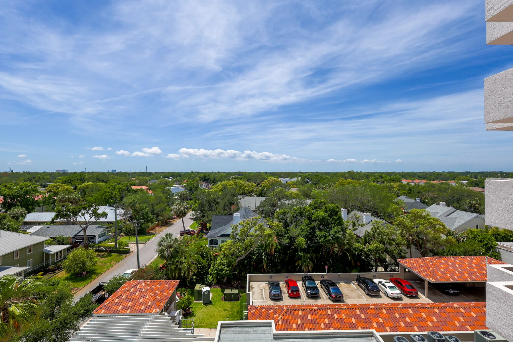 Tampa Bay city and residential view photographed for a listing