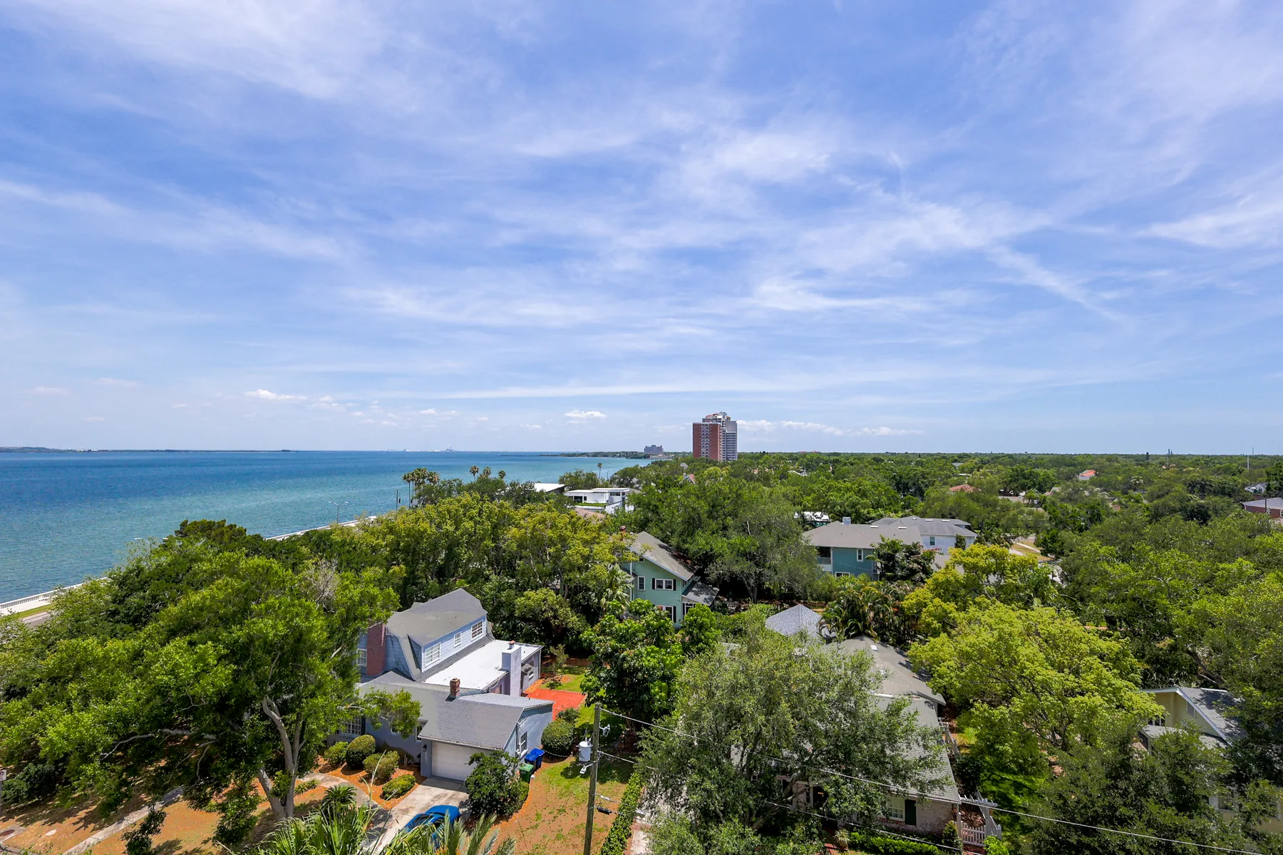 High-rise waterfront view photographed for a Tampa real estate listing